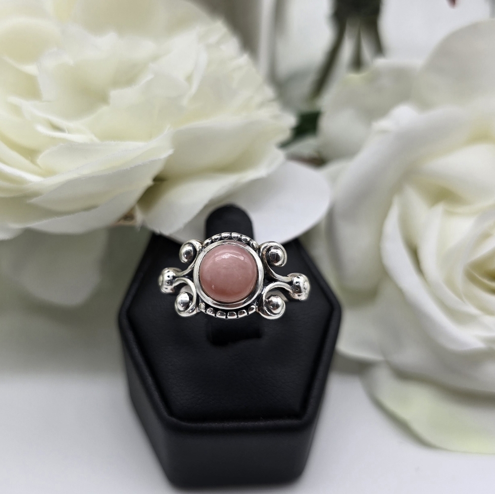 🥰 E's OPAL STERLING SILVER RING - Picture 8 of 9
